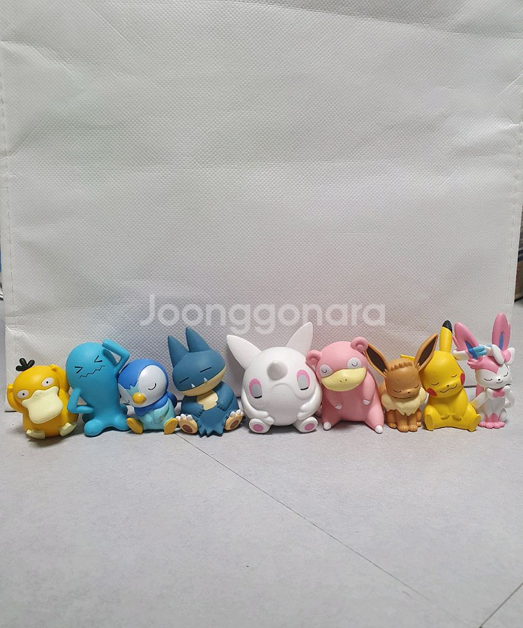 포켓몬 어깨쿵 가챠 님피아 이브이 먹고자 야돈 팽도리--0