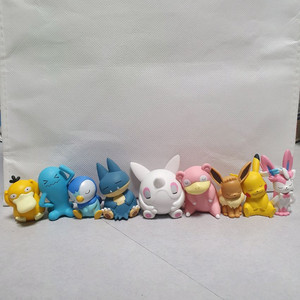 포켓몬 어깨쿵 가챠 님피아 이브이 먹고자 야돈 팽도리