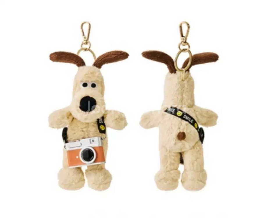 이삭토스트 한정판 월레스와 그로밋 그로밋 인형 키링 미개봉--0