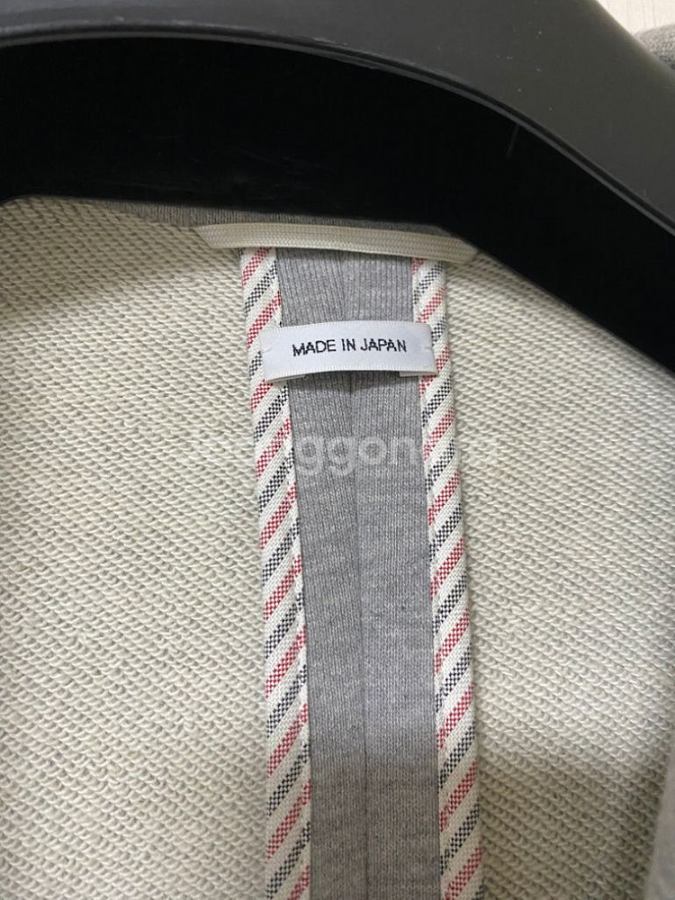 [3] 톰브라운 사선완장 코튼 블레이저 자켓 그레이--3