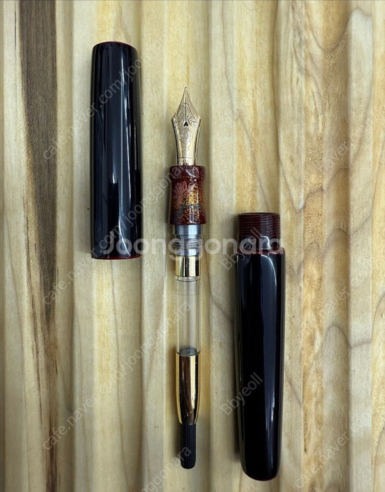 나카야만년필 nakaya 로투스피콜로 쿠로타메누리 중닙--1