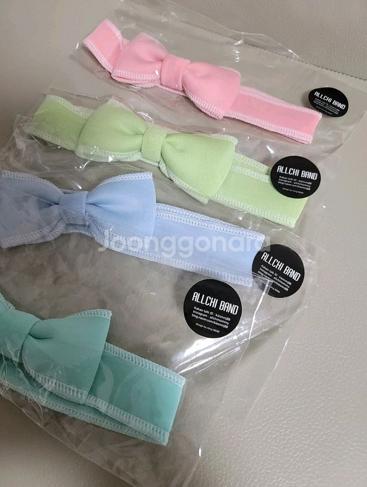 올치밴드 베이비 아기 헤어밴드 (핸드메이드 / 4개일괄--3