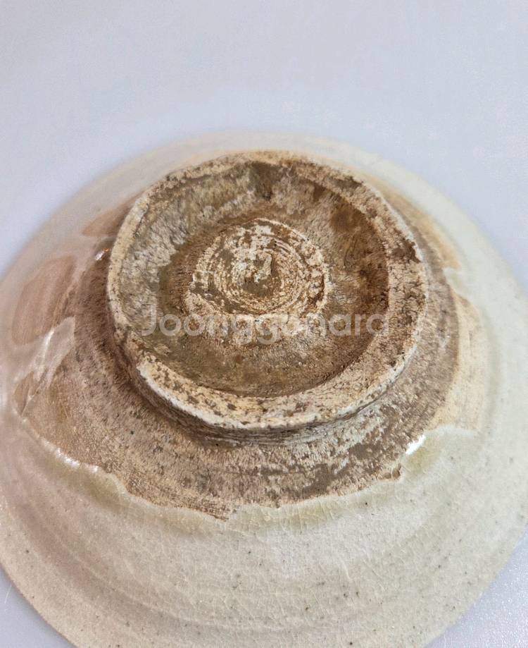 고도갤러리 고미술품 조선전기 조선백자 이중굽접시--4