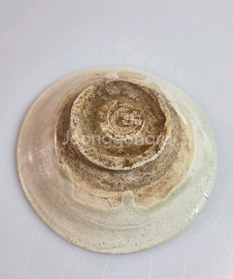 고도갤러리 고미술품 조선전기 조선백자 이중굽접시--3