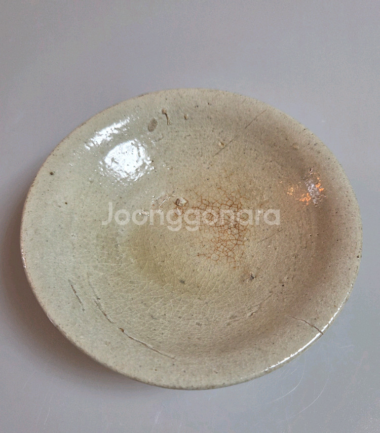 고도갤러리 고미술품 조선전기 조선백자 이중굽접시--1