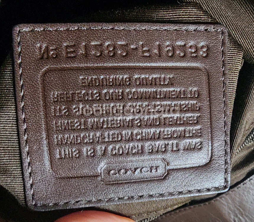 코치 시그니처 캔버스 토트백 브라운-정품--5