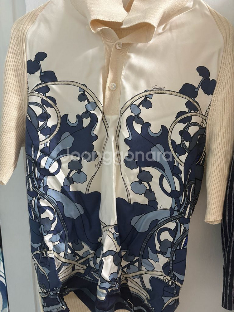 구찌 캐시미어 실크 셔츠--1