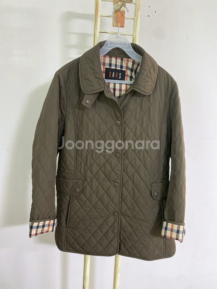 (95)닥스여자체크누빔자켓--0