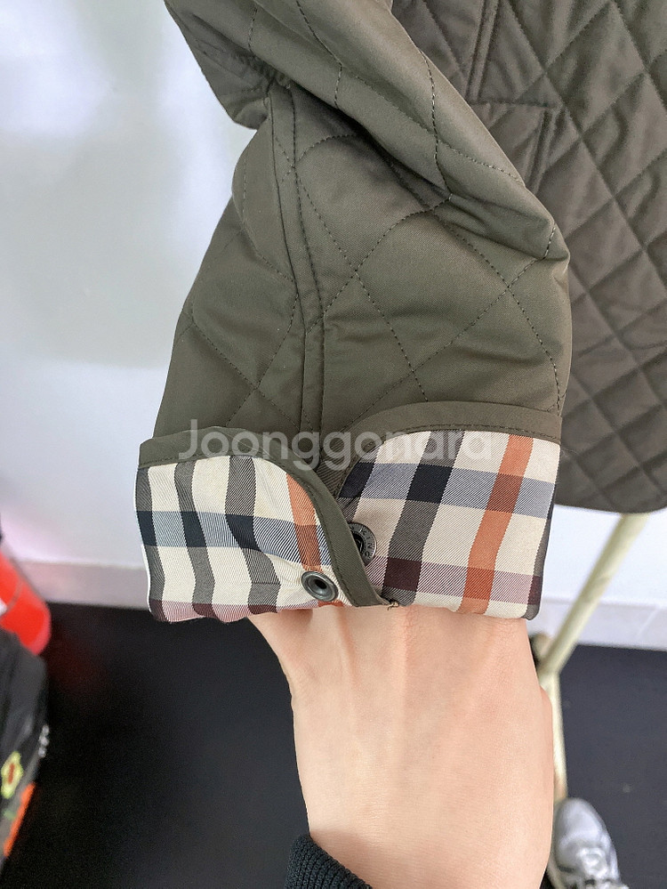 (95)닥스여자체크누빔자켓--2
