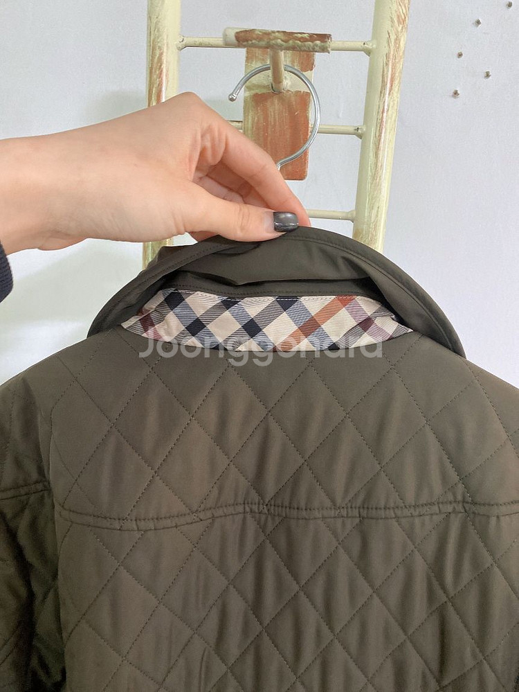 (95)닥스여자체크누빔자켓--4