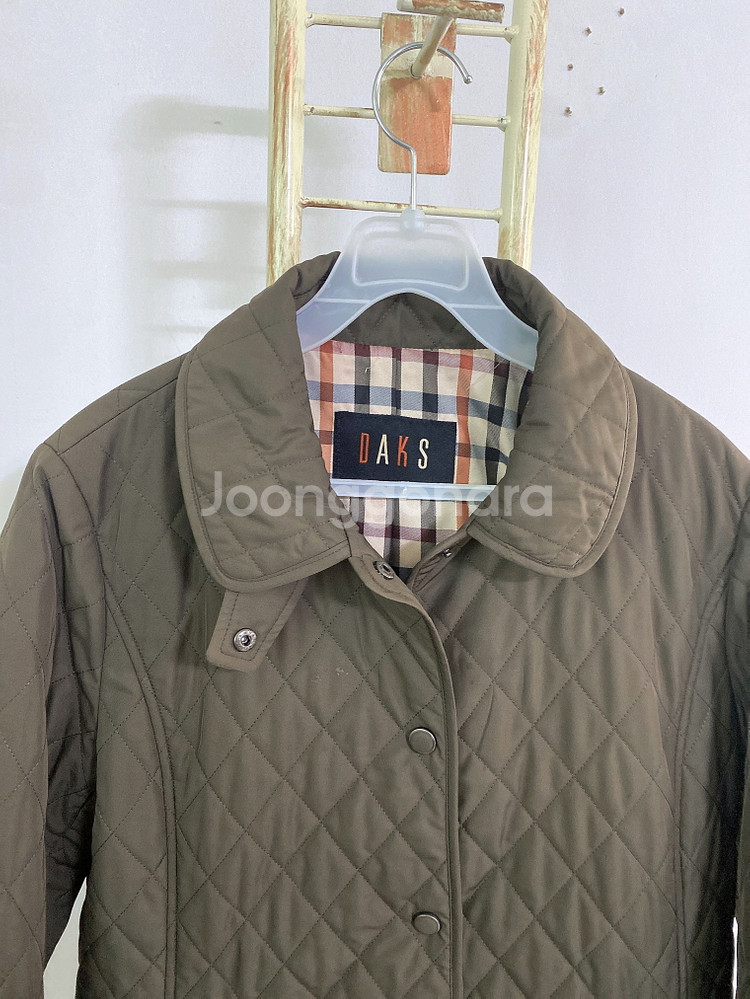 (95)닥스여자체크누빔자켓--1