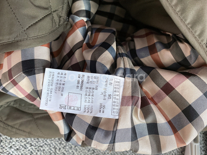 (95)닥스여자체크누빔자켓--6