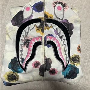 BAPE 베이프 플로랄 샤크 후드 집업 L