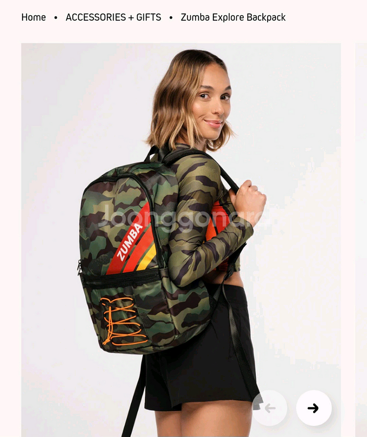 (새상품) 줌바 익플로우 백팩 가방--0