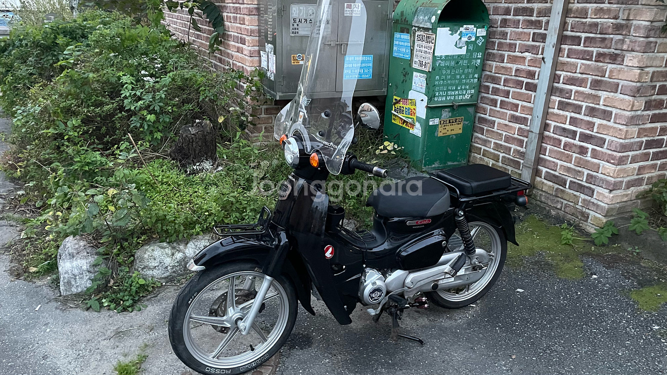 22년식 슈퍼커브110 블랙 머플러 구조변경O--1