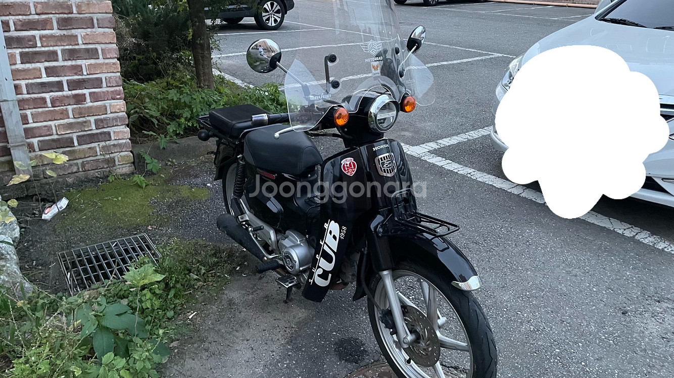 22년식 슈퍼커브110 블랙 머플러 구조변경O--4