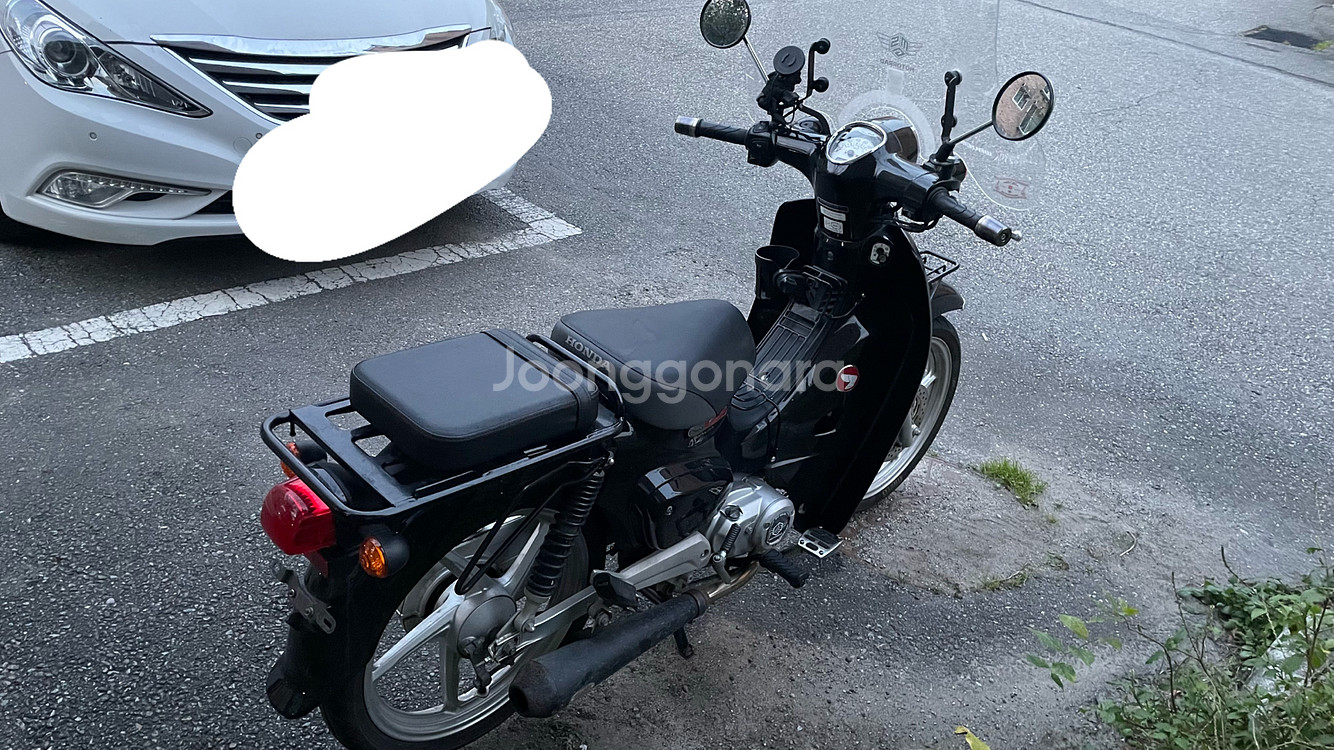 22년식 슈퍼커브110 블랙 머플러 구조변경O--3