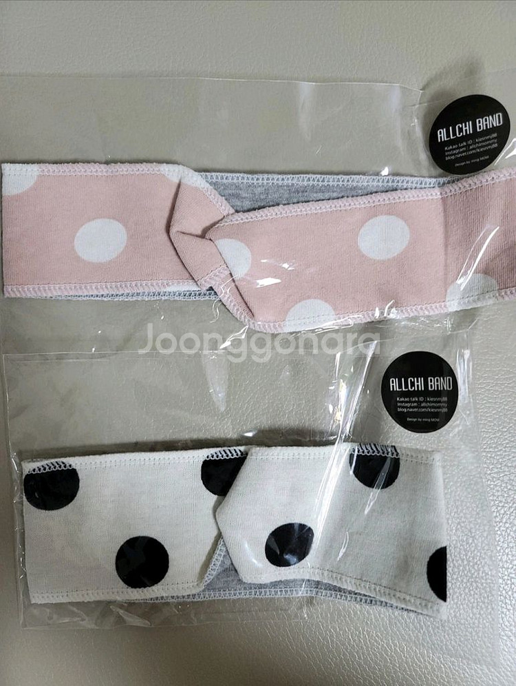 올치밴드 엄마/아기 커플 헤어밴드 (핸드메이드/ 2개일--1