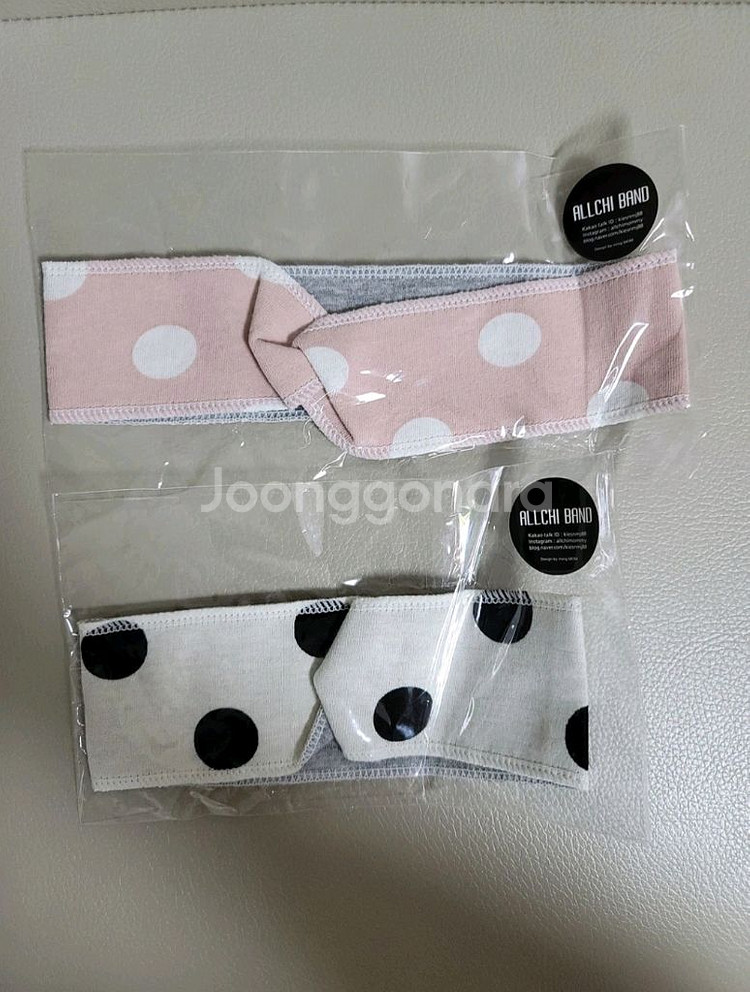 올치밴드 엄마/아기 커플 헤어밴드 (핸드메이드/ 2개일--0