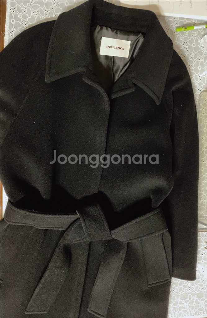 Insilence새재품 여성롱코트 S~M 울 케시미어--5