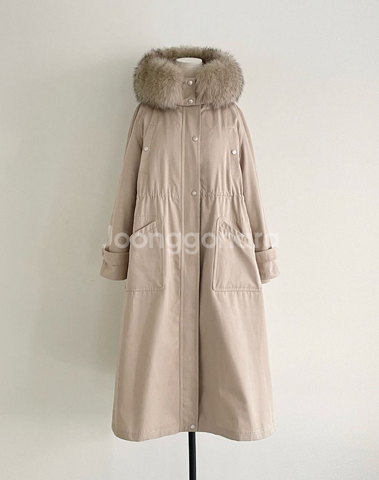 어라운드율 구스야상패딩 새상품 베이지--0