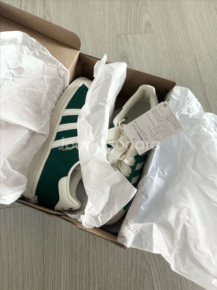 (새상품) 아디다스 슈퍼스타 스니커즈 그린/235--5