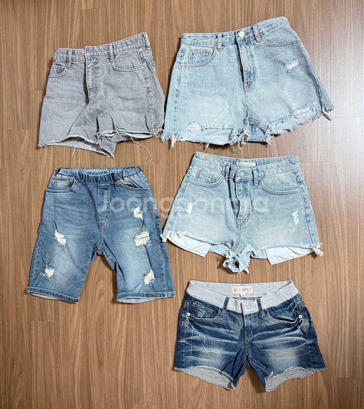 청반바지 5벌 일괄(사이즈 66)--0