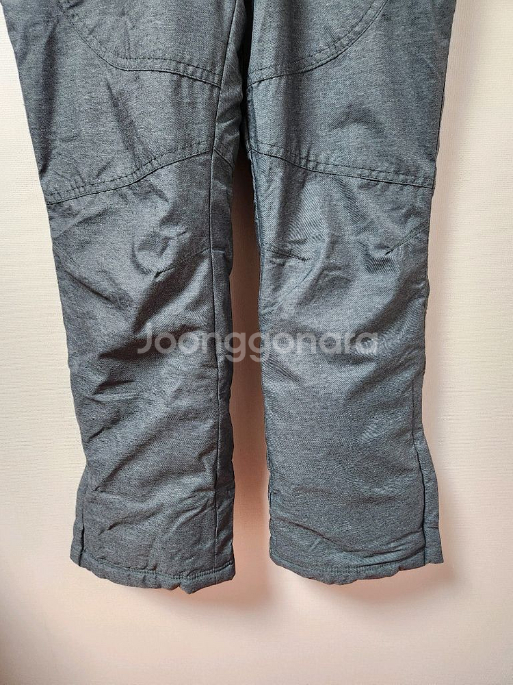 140사이즈 유솔 그레이 검정멜빵 스키복 하의 바지--3