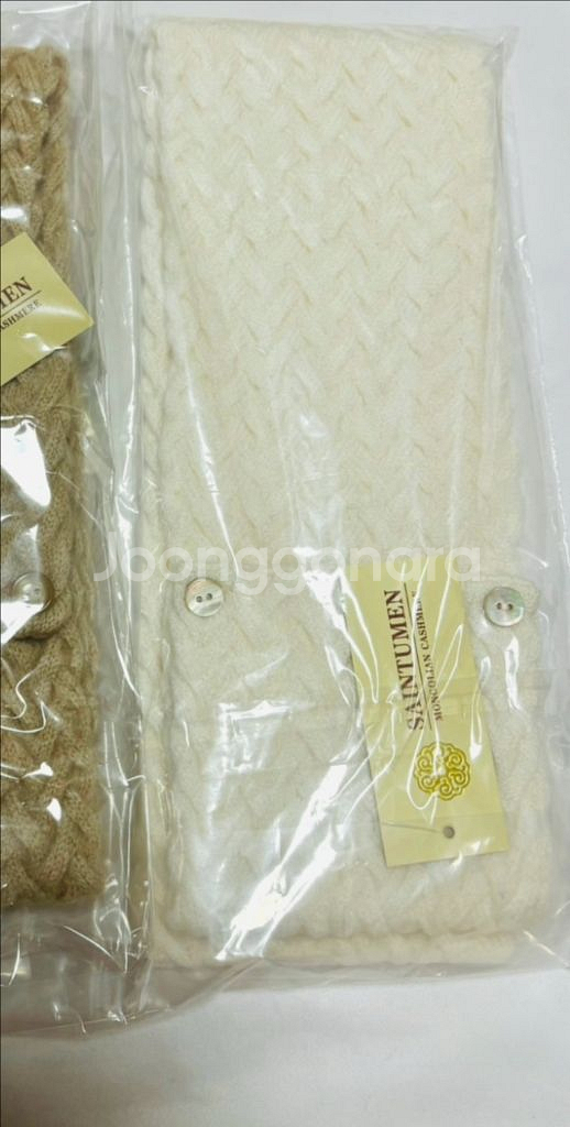 캐시미어 100 쁘띠 단추 넥워머--0