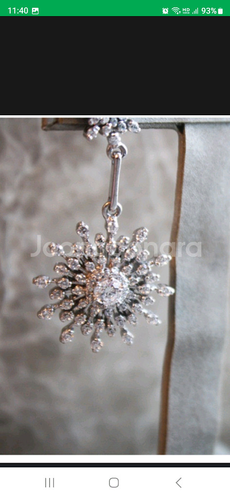 18k 렉스다이아몬드 스노우퀸 귀걸이--4