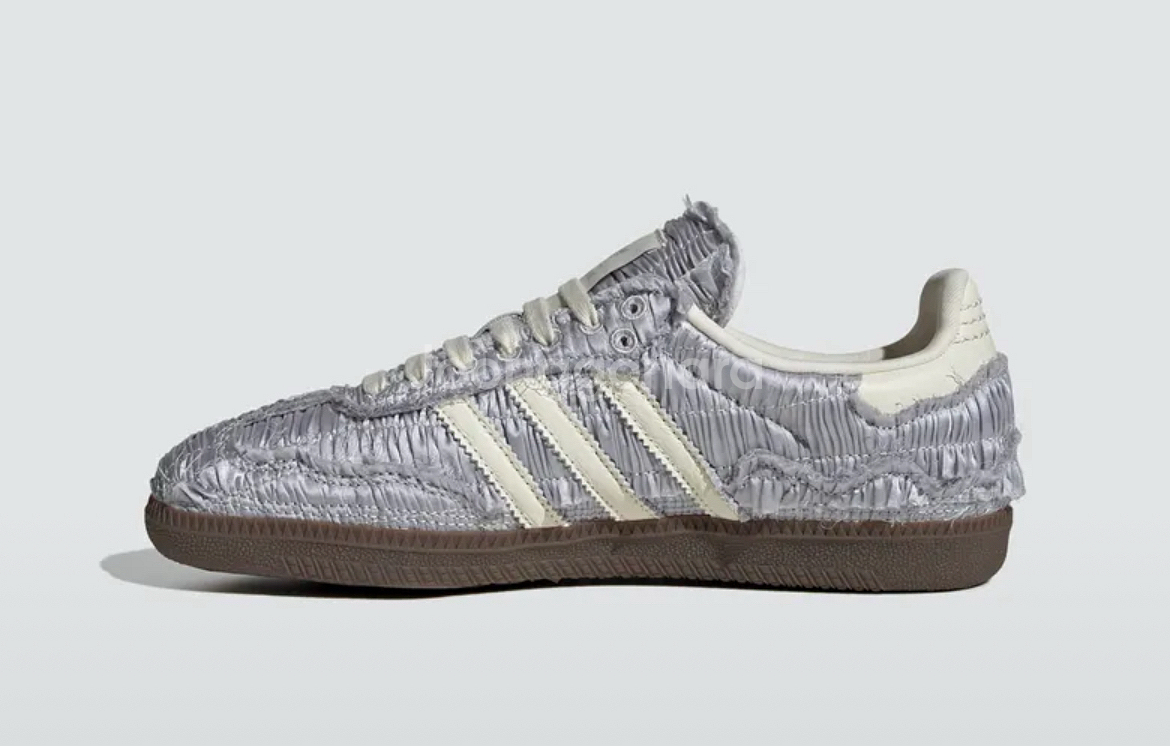 아디다스 X 캐롤라인 후 삼바 OG 새틴 - 실버--1