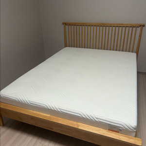 템퍼 매트리스+원목 프레임(퀸 사이즈)