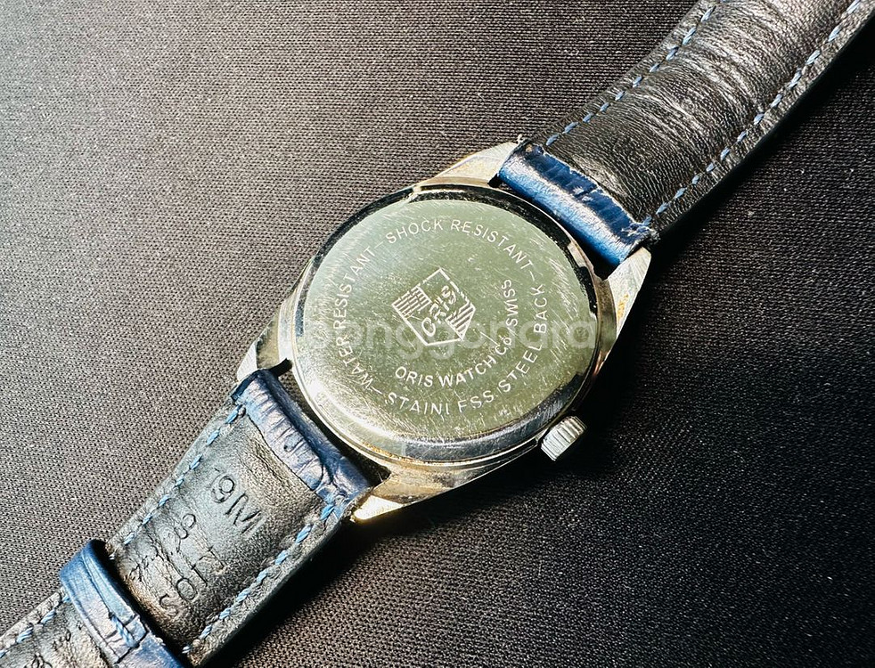 오리스 블루 다이얼 빈티지 오토매틱 시계 판매--4