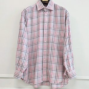 브리오니 체크 코튼 셔츠