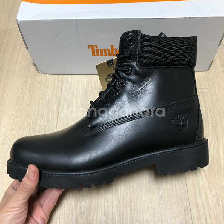 (270) 새상품 팀버랜드 6인치 헤리티지 프리미엄 부츠 풀그레인 레더 블랙--1