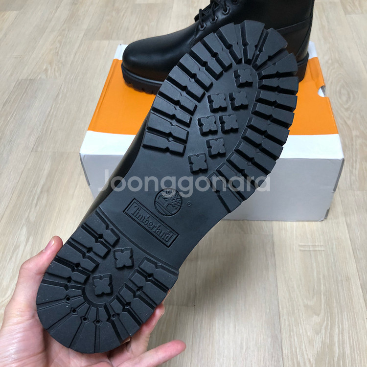 (270) 새상품 팀버랜드 6인치 헤리티지 프리미엄 부츠 풀그레인 레더 블랙--4