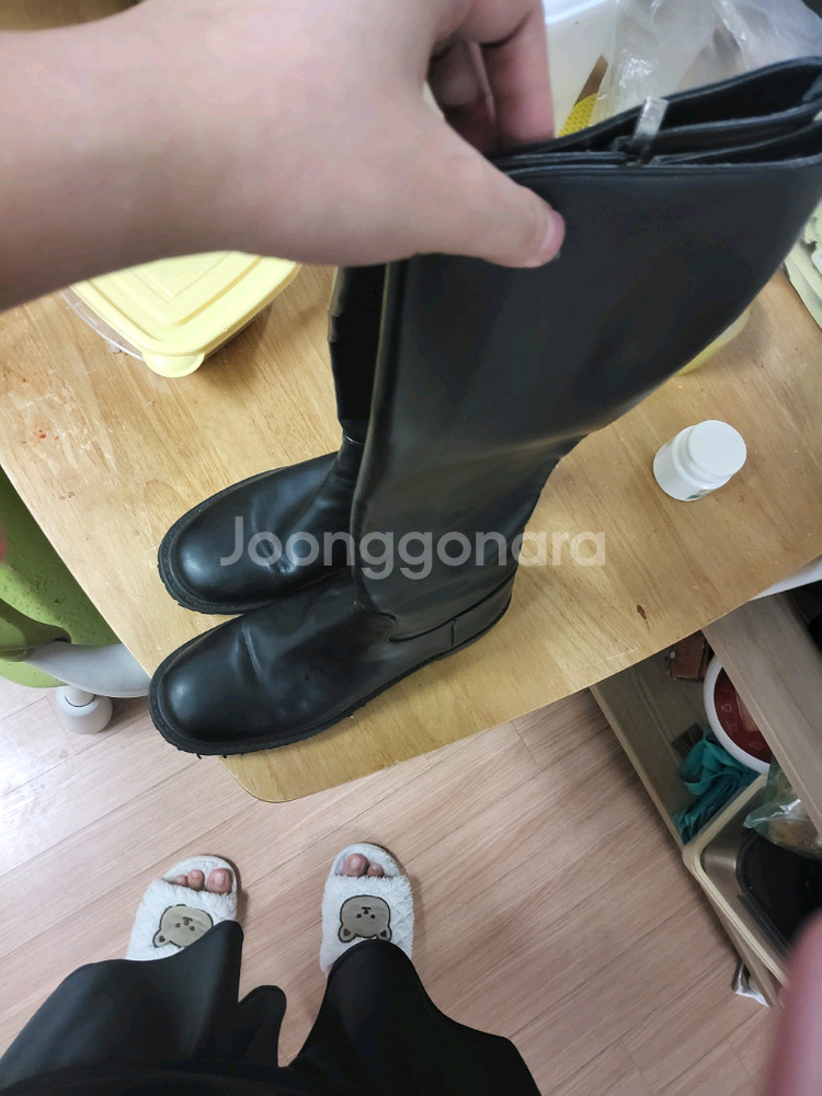 검은 롱부츠 230--0