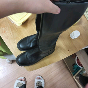 검은 롱부츠 230