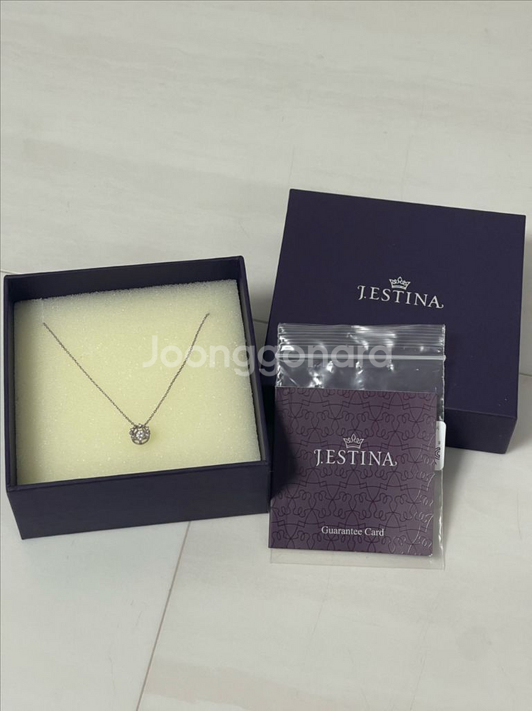 제이에스티나 실버 목걸이--0