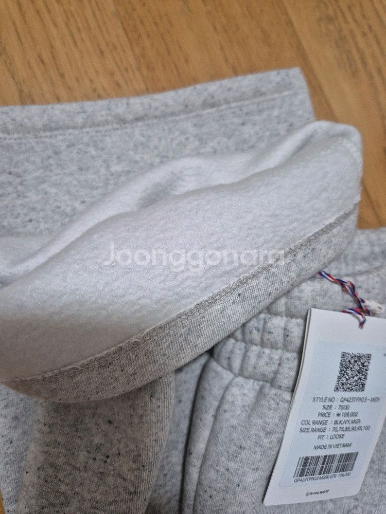 르꼬끄 기모팬츠 70사이즈--2