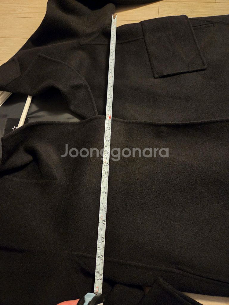 코인코즈 핸드메이드 오버핏 블랙 코트--5
