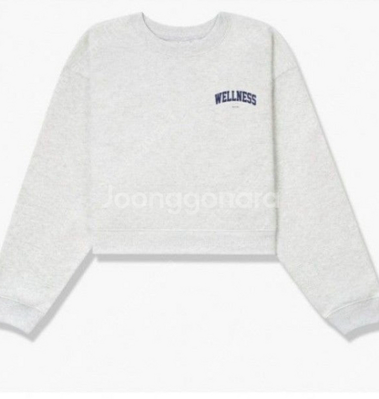 스포티앤리치 타낫 Tannat 사장님 착용 웰니스 크롭 맨투맨 M (정품)--0