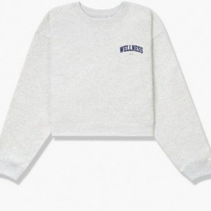 스포티앤리치 타낫 Tannat 사장님 착용 웰니스 크롭 맨투맨 M (정품)