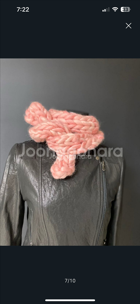 거의새것 여성 가죽 자켓--6