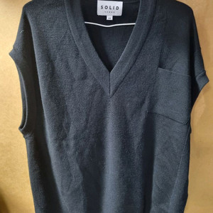 솔리드옴므 남성 울니트 조끼