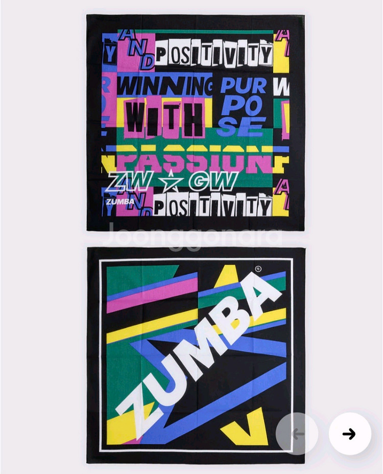 (새상품) 신상 줌바웨어 반다나 손수건 2pcs--0