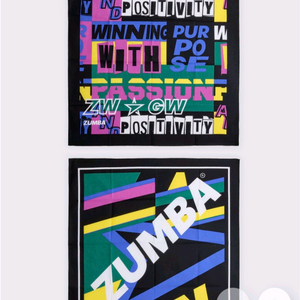 (새상품) 신상 줌바웨어 반다나 손수건 2pcs