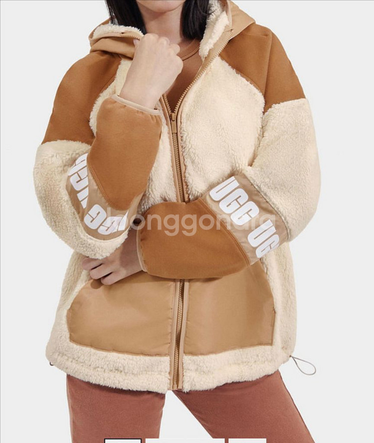 어그 기모 후드 집업 미국어그 정품 새상품--0