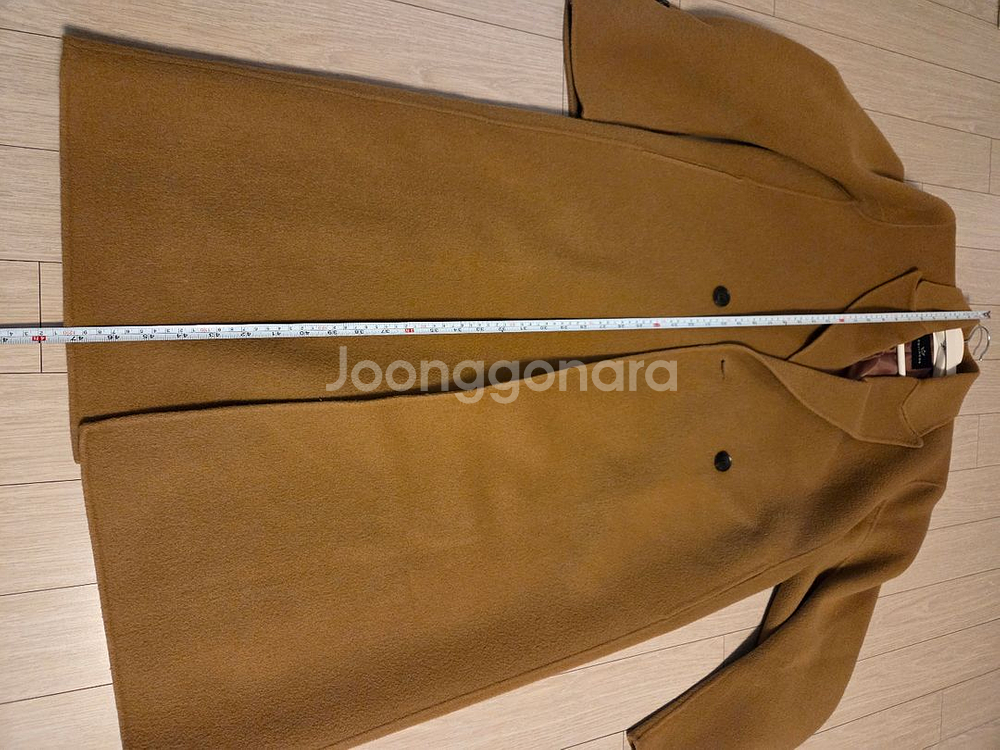 코인코즈 핸드메이드 카멜 오버핏 롱코트--7