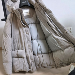 [정품] 타임옴므 24ss 남성 크링클 헝가리구스 패딩 105 size